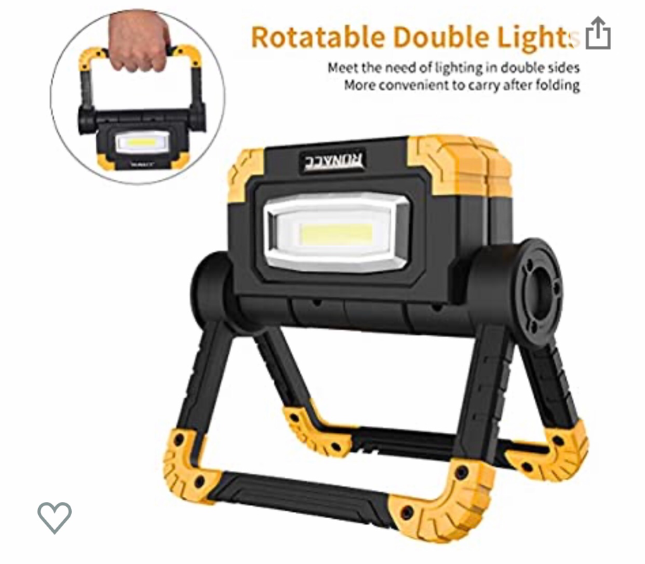 20W LED Work Light USB Rechargeable Portable Emergency Security Floodlight  Recessed LED Spotlight for Outdoor, Construction Site, Hiking, Car Garage  (FRLS20) - China Work Light and Flood Light